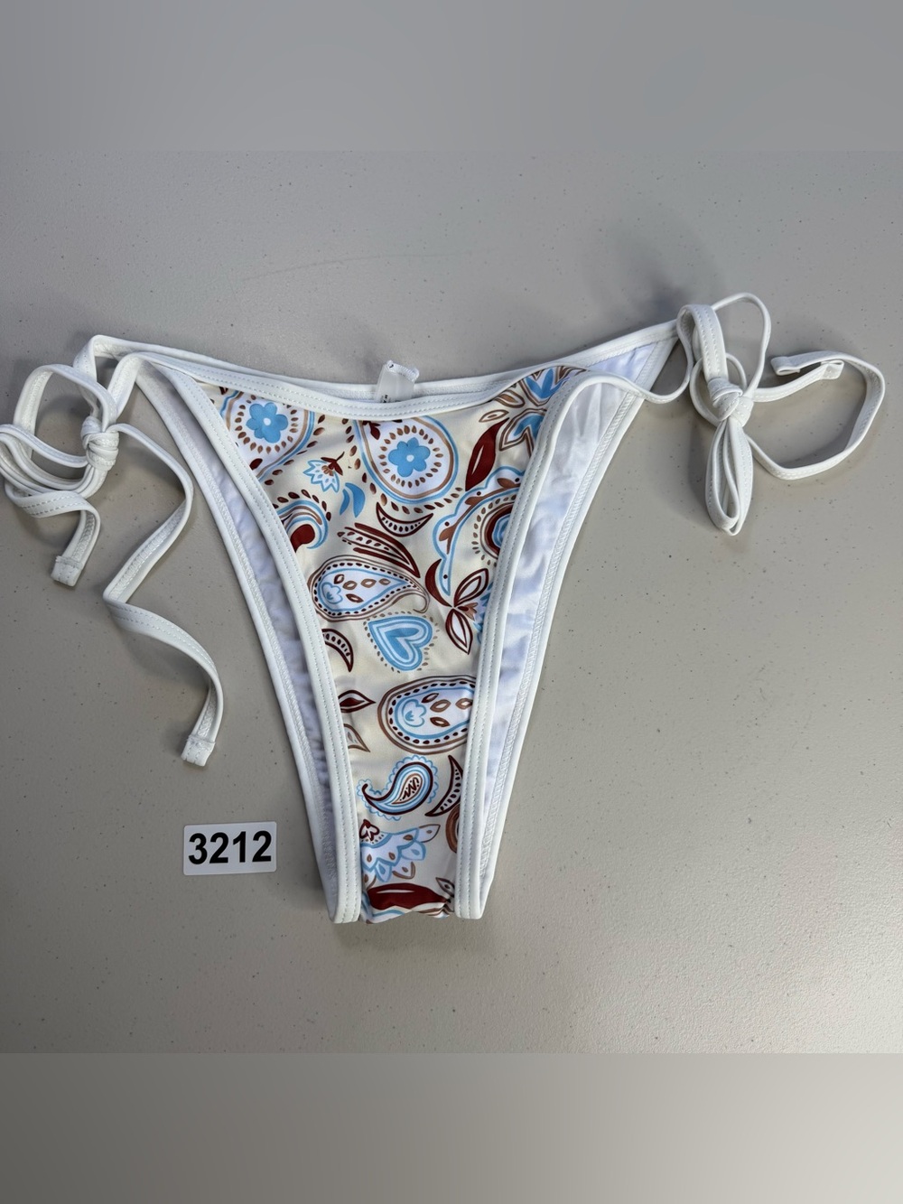 Samiol Bikini Bottom Small Paisley New